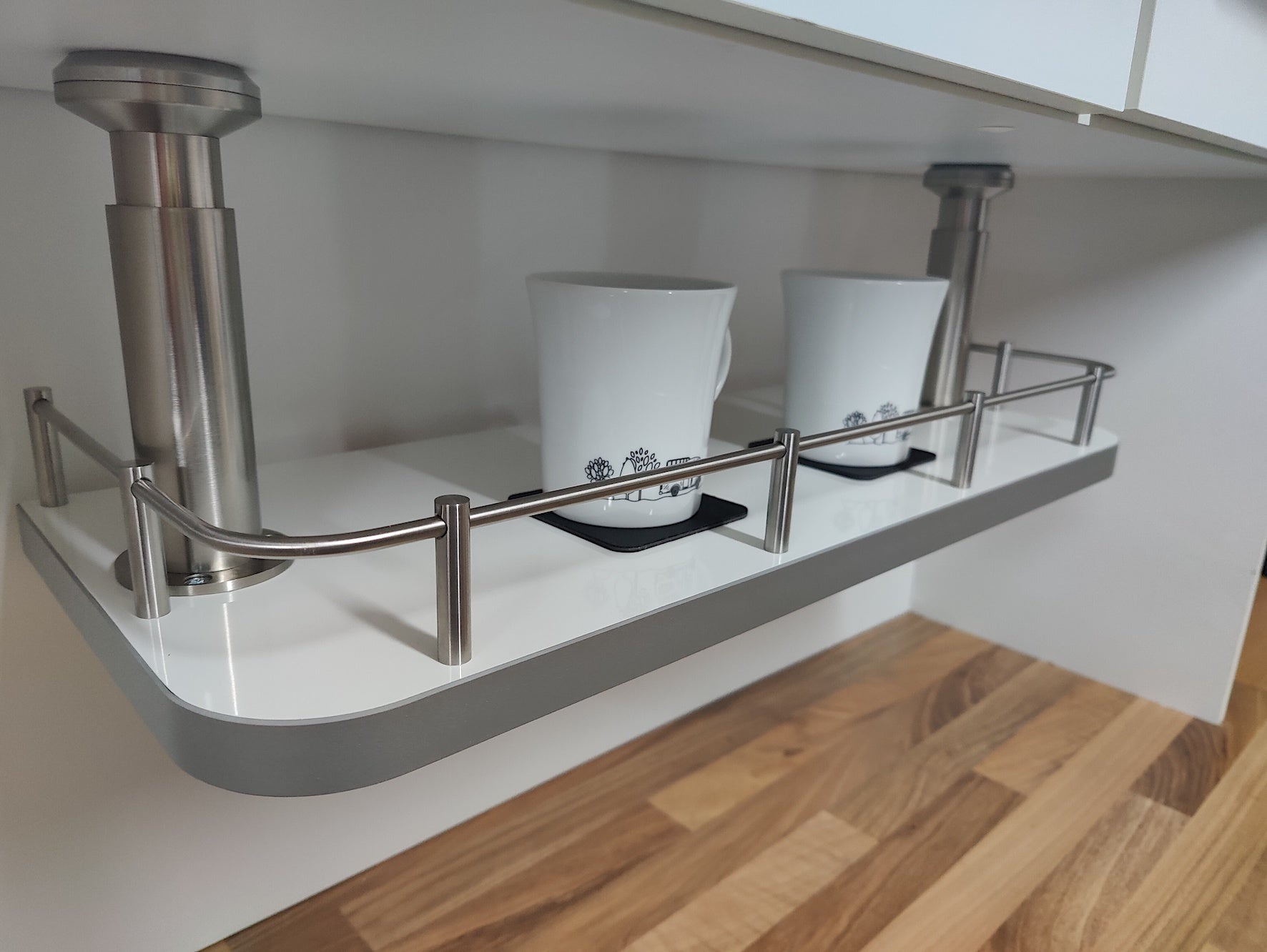 Camperboards develops patented hanging rack for motorhomes, caravans and vans