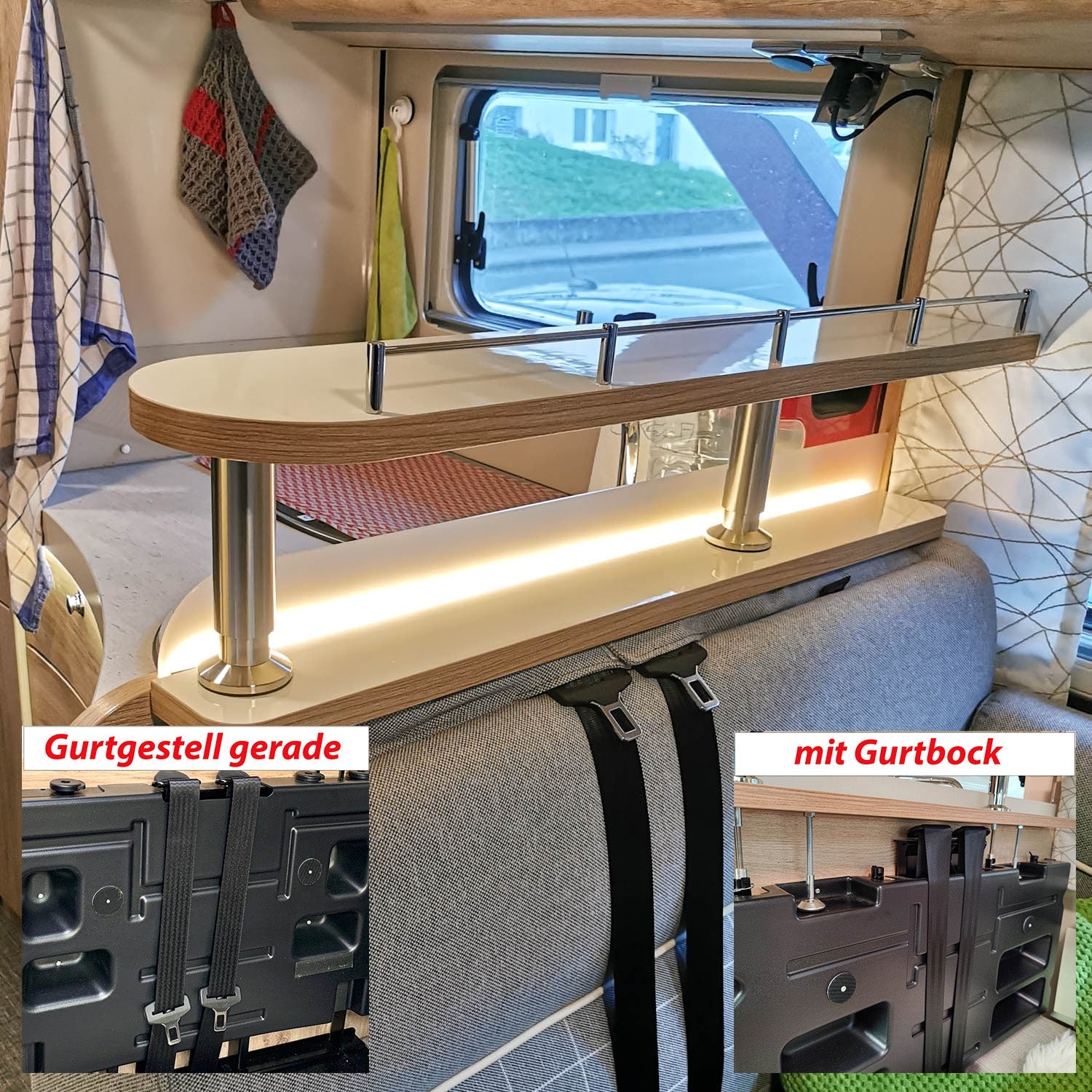2-piece storage board for Euramobil models