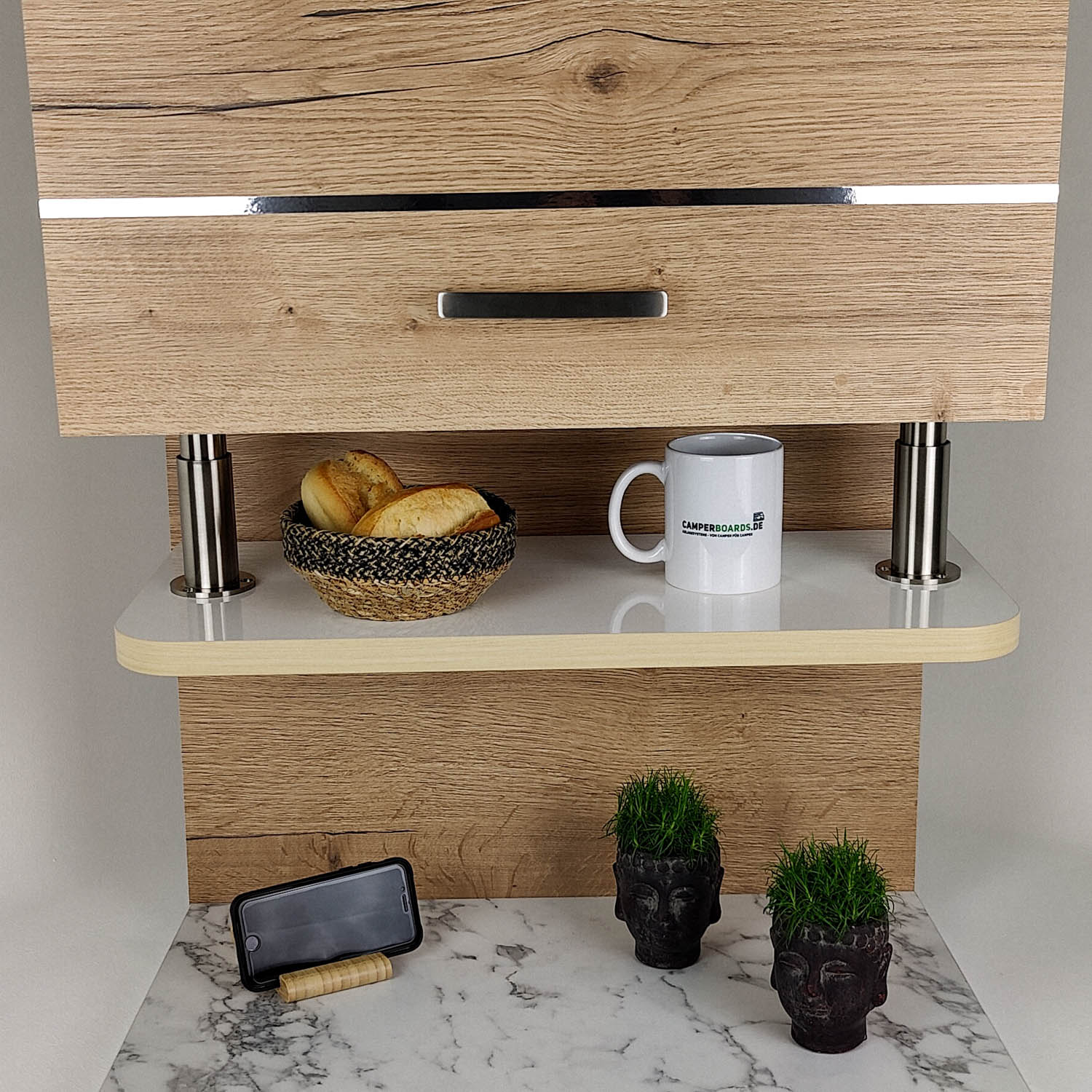 #color_high-gloss white with edge in light maple