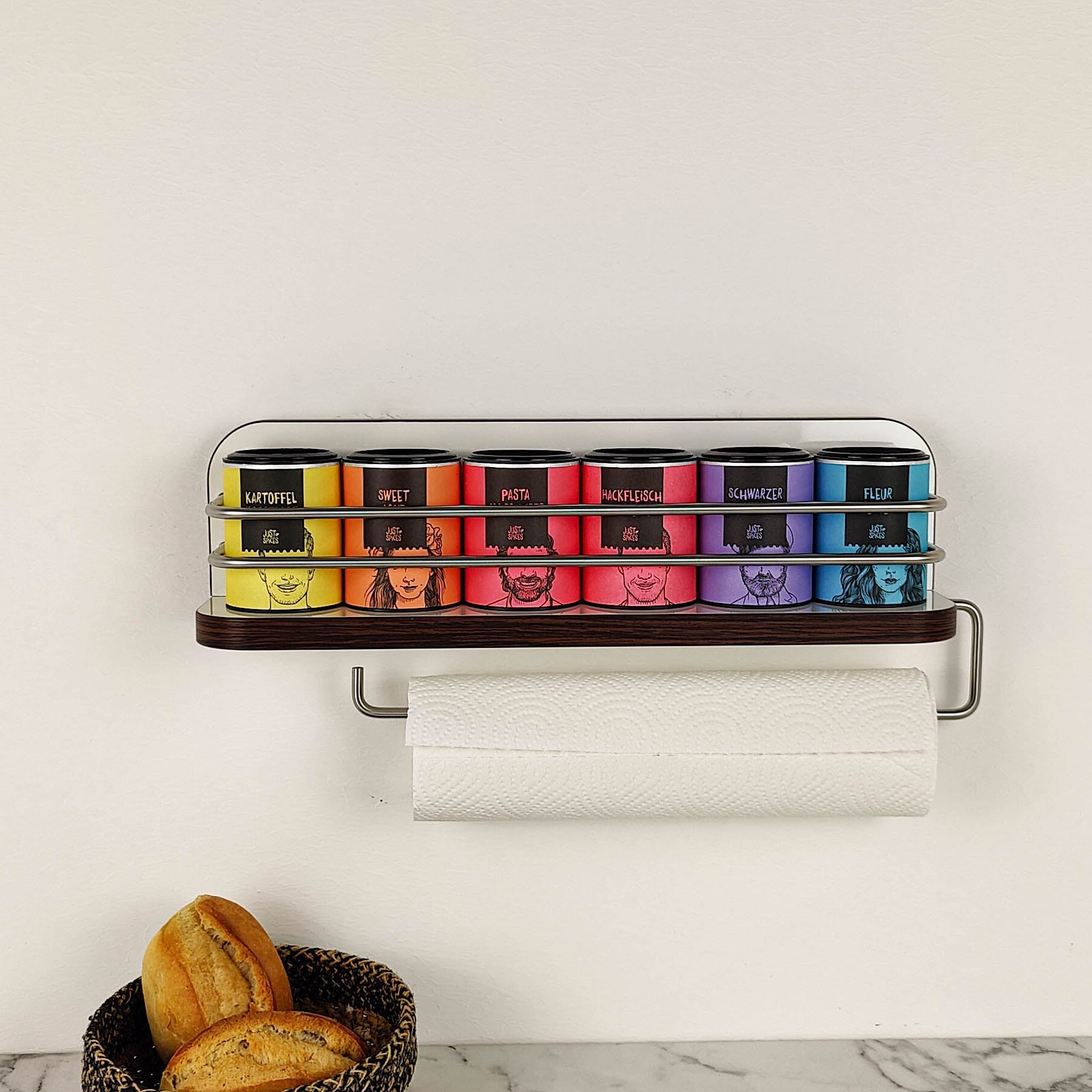 #color_high-gloss white with edge in Wenge Classic and stainless steel railing