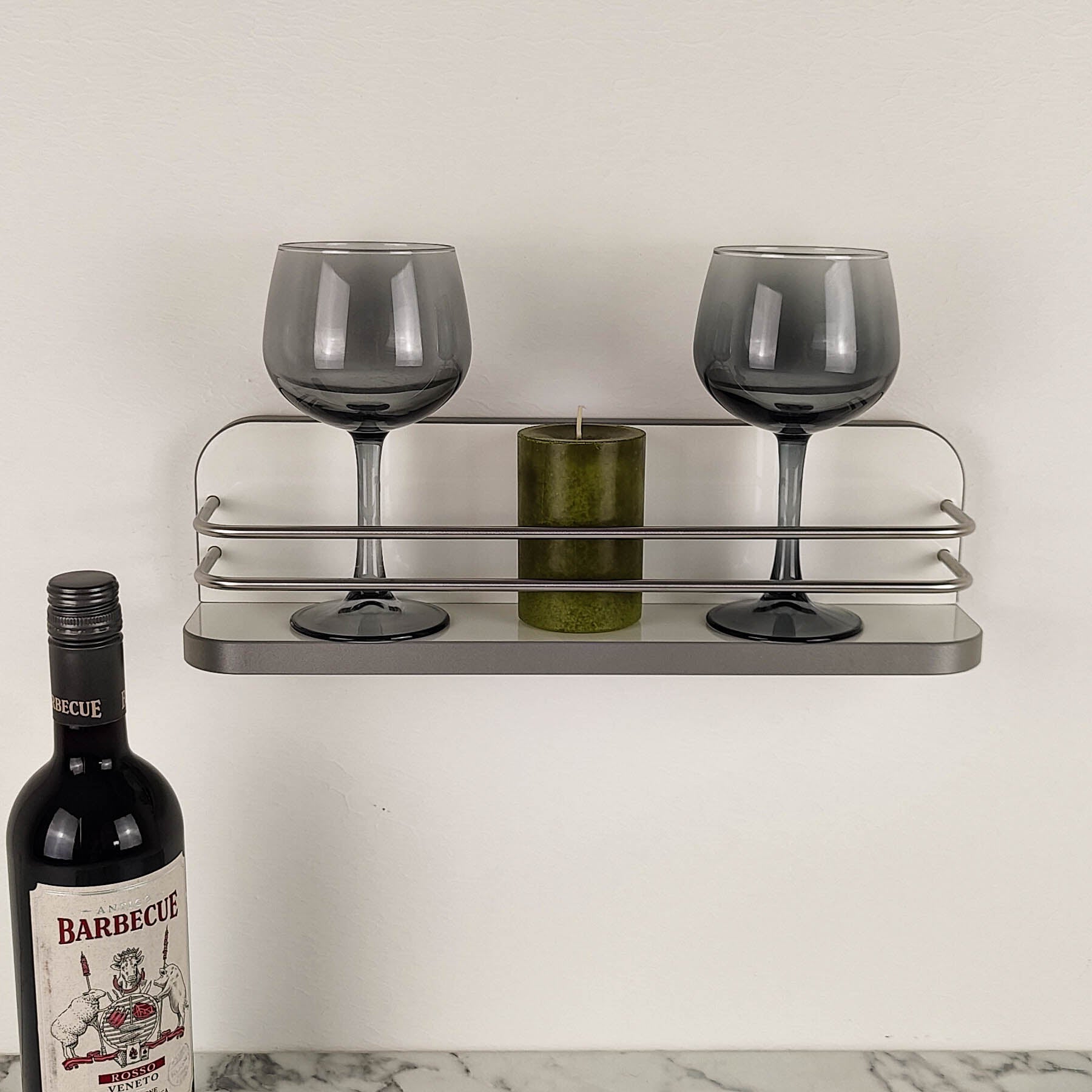 #color_high-gloss white with edge in grey/anthracite and stainless steel railing