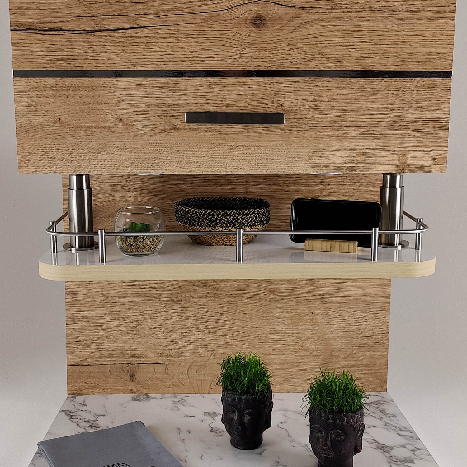 #color_high-gloss white with edge in light maple