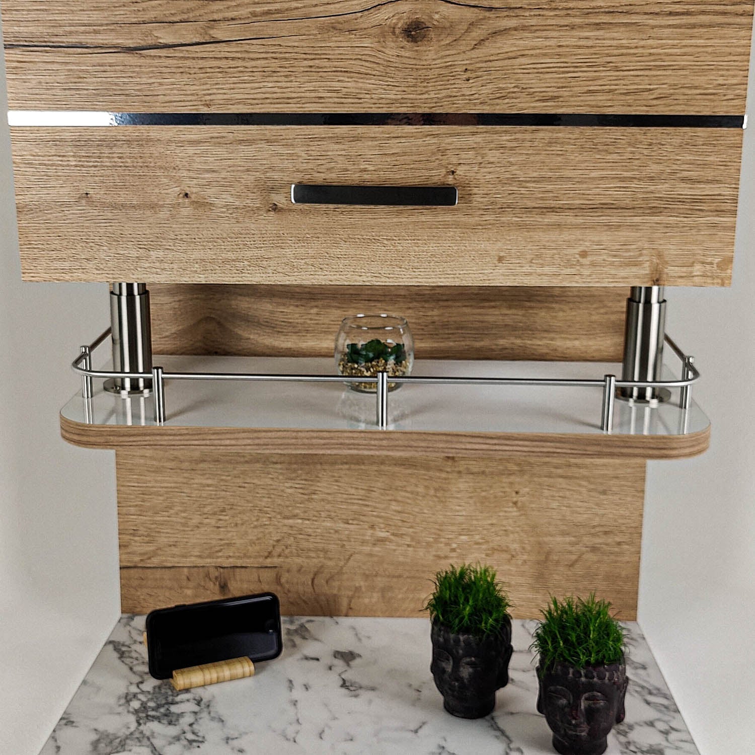 #color_high-gloss white with edge in cherry/havana