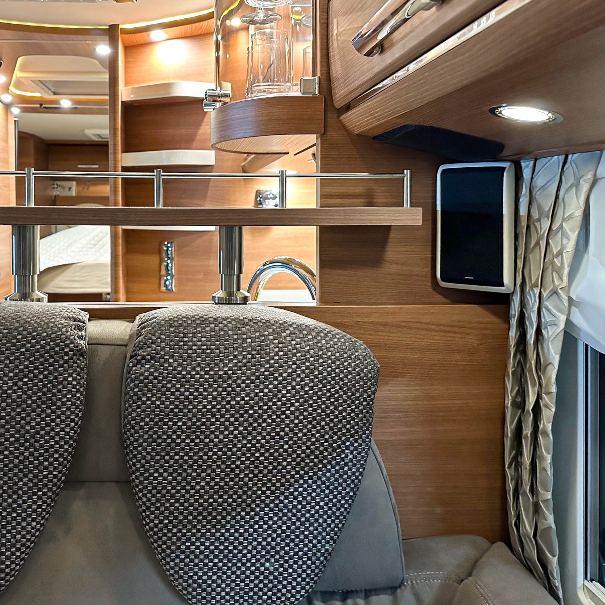 Cut-out with sound system