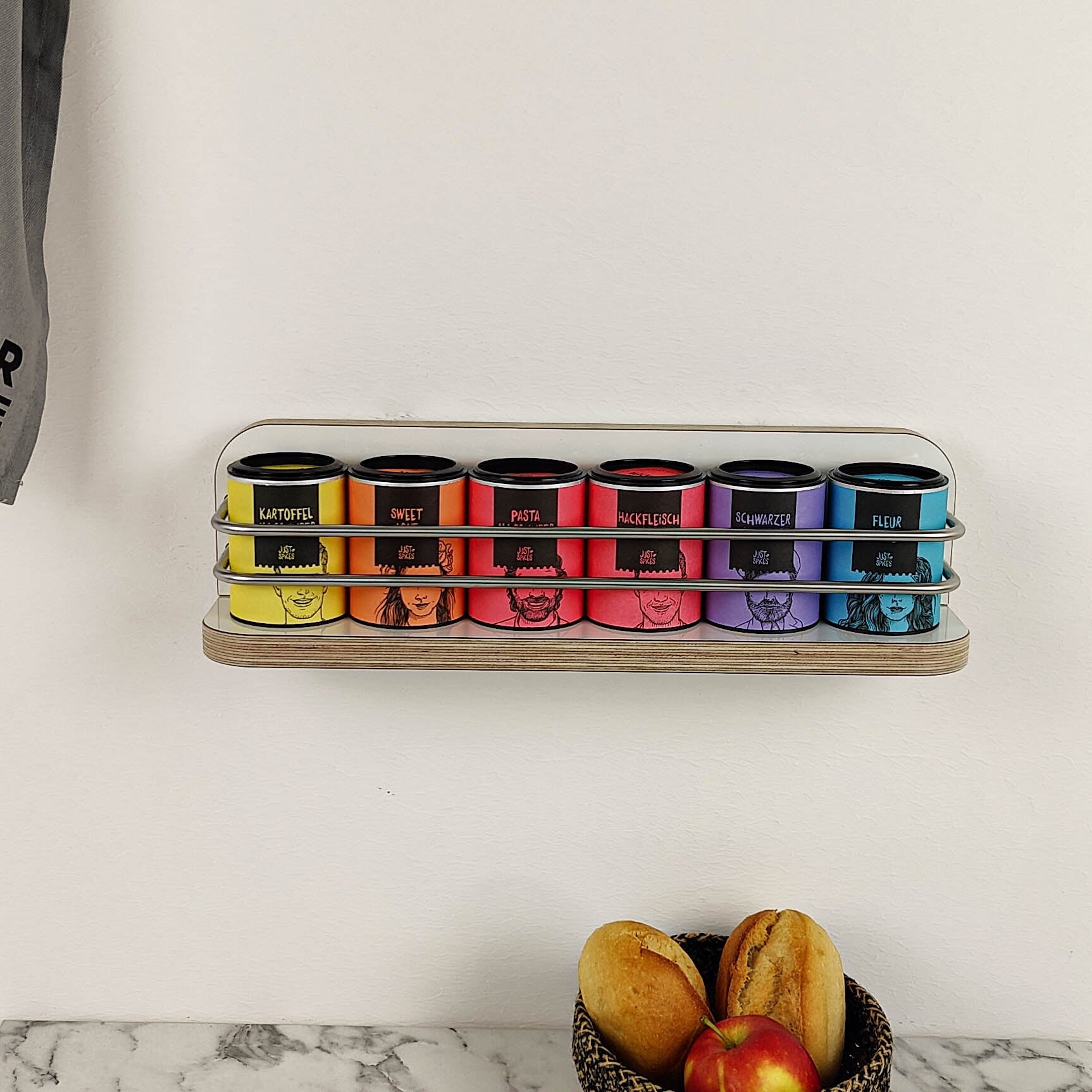 #color_high-gloss white in birch (multiplex) and stainless steel railing