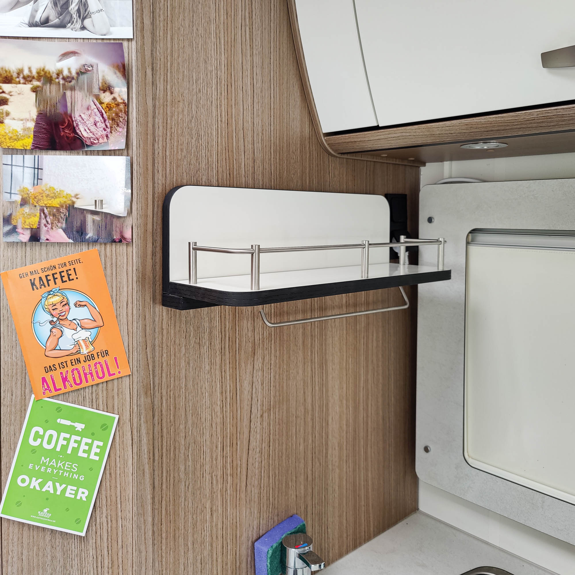Plug-in shelving for campers in 450 length SD