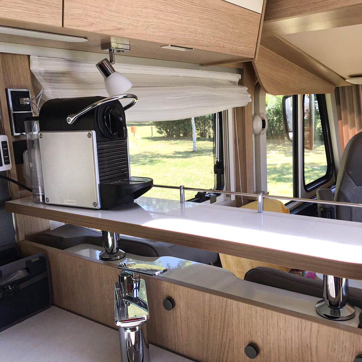 2-part storage board for Hymer models
