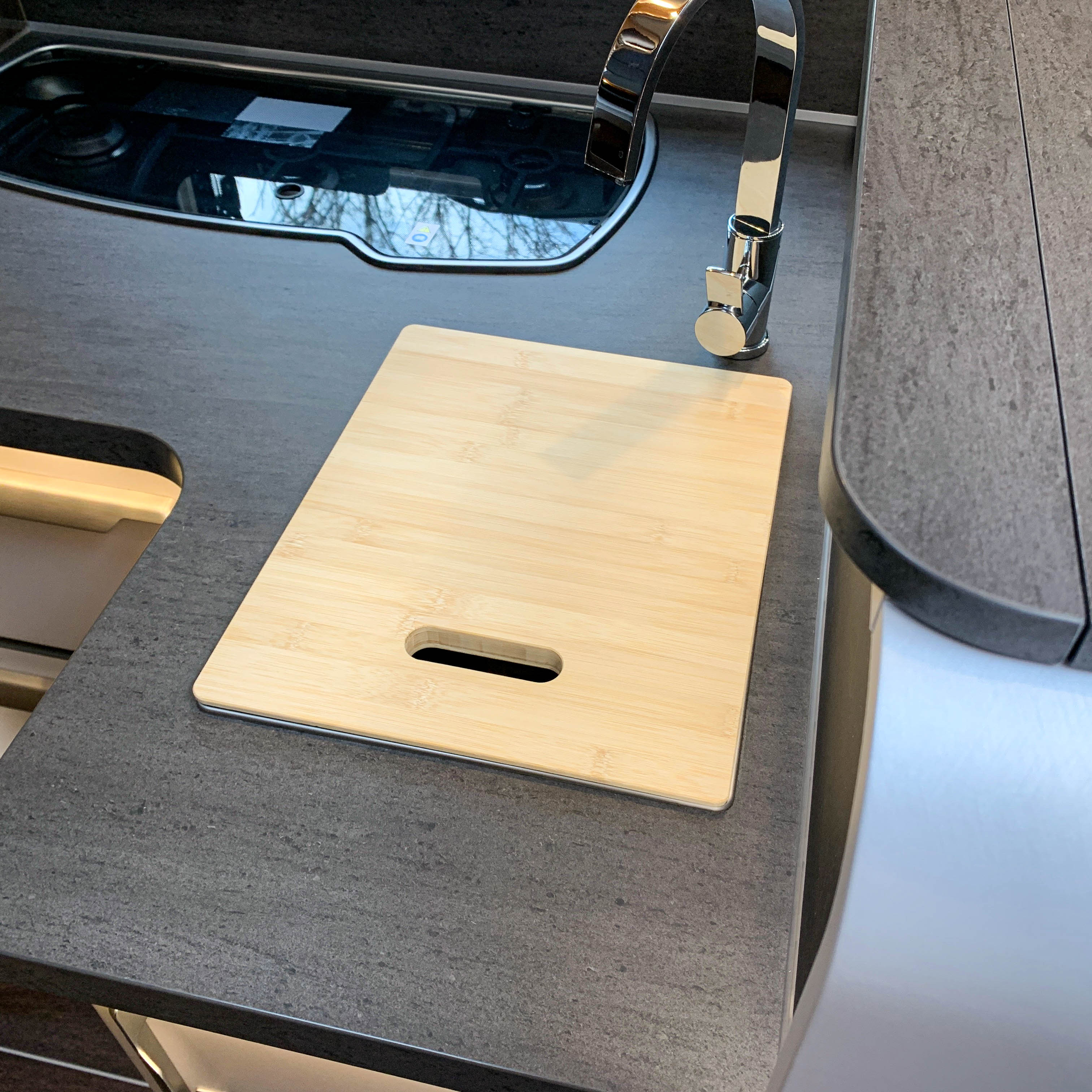 Cutting board with sink cover for Knaus models (rectangular)