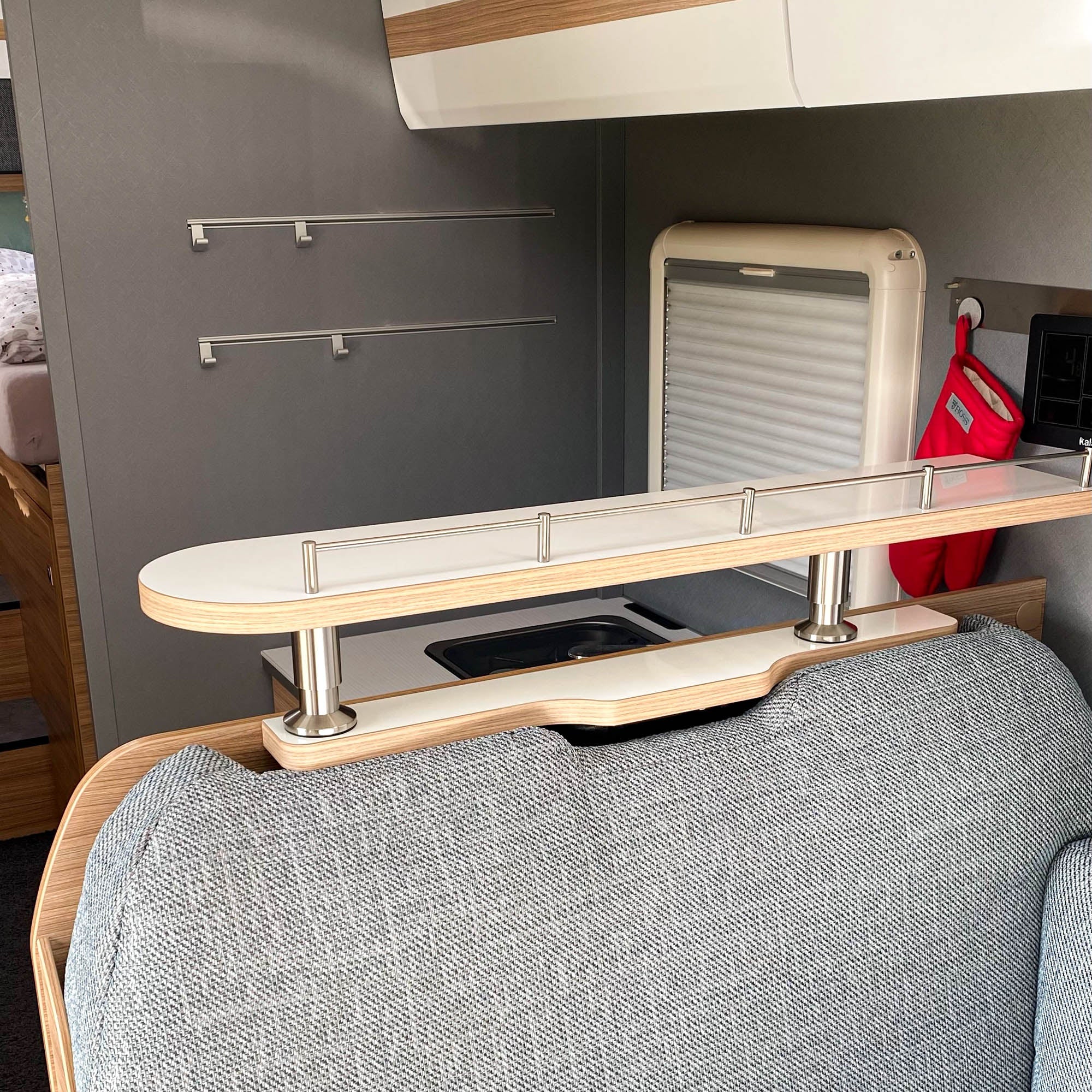 2-piece storage board for Dethleffs Just 90 models from 2021