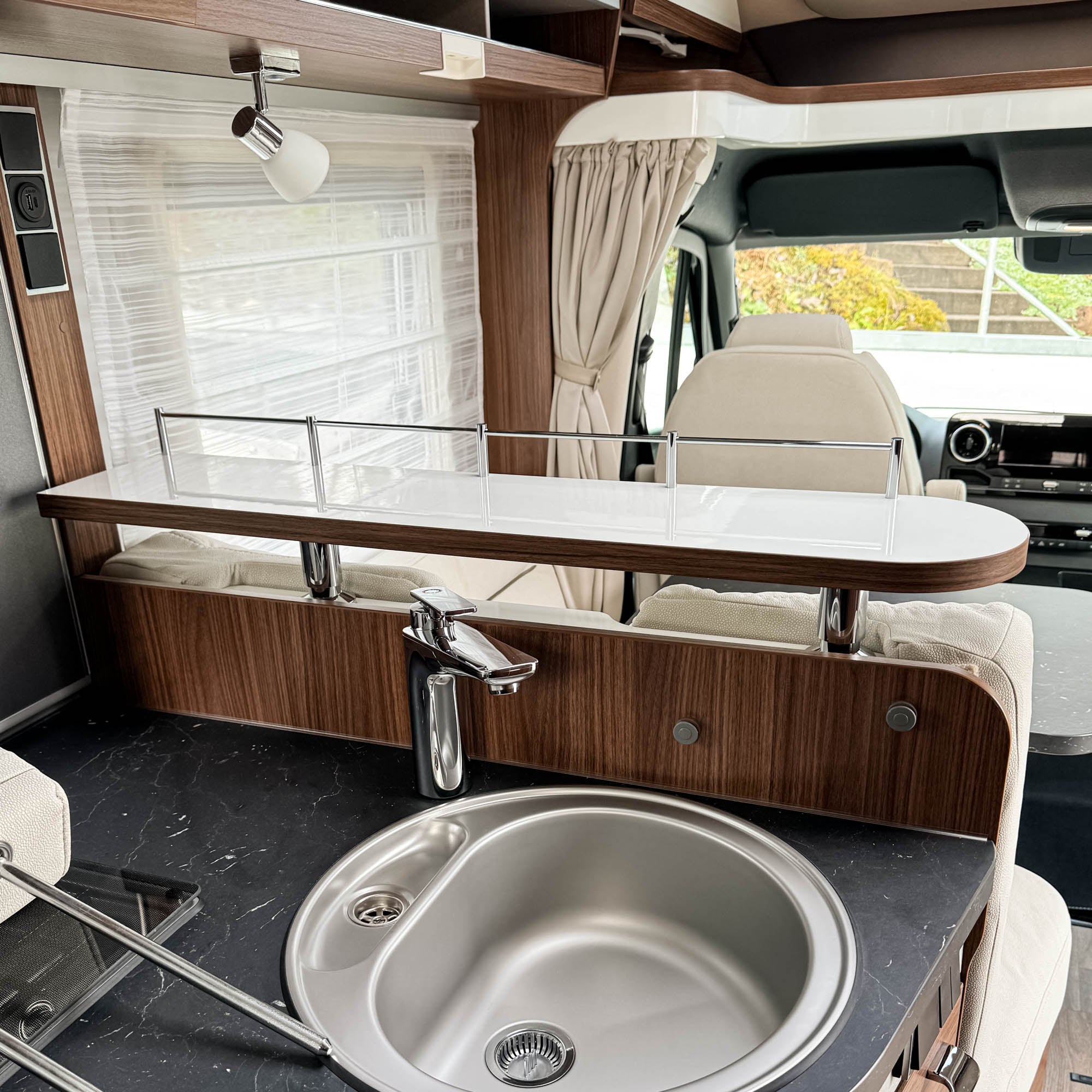 2-part storage board for Hymer models