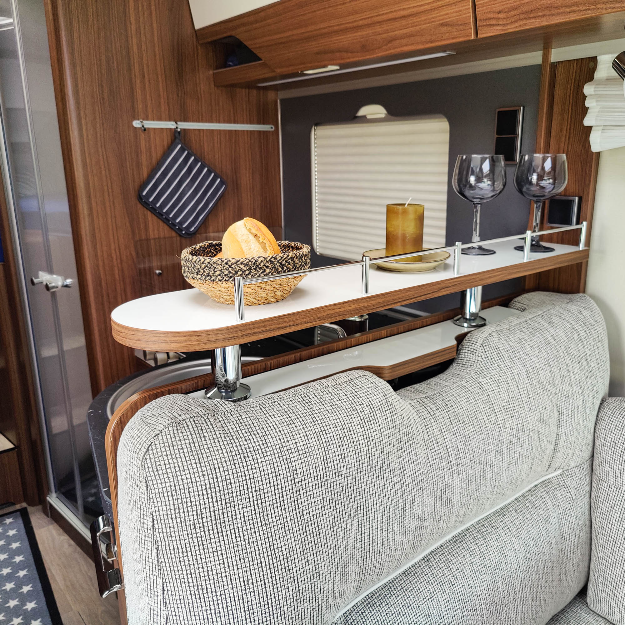 2-part storage board for Hymer models