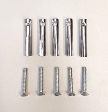 3353-Relingset for retrofitting chrome optics ( 760 mm)