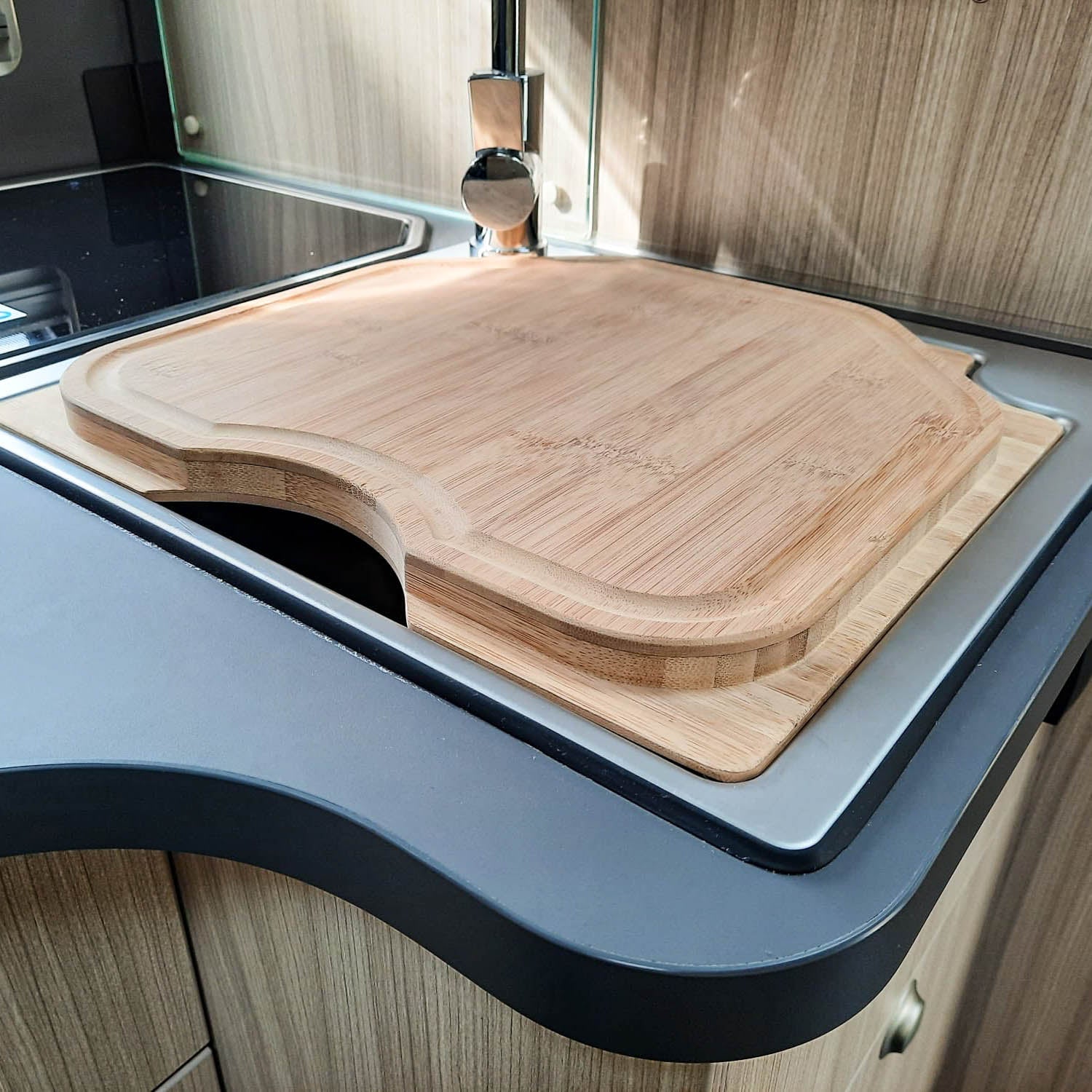 Cutting board with sink cover for Sunliving models
