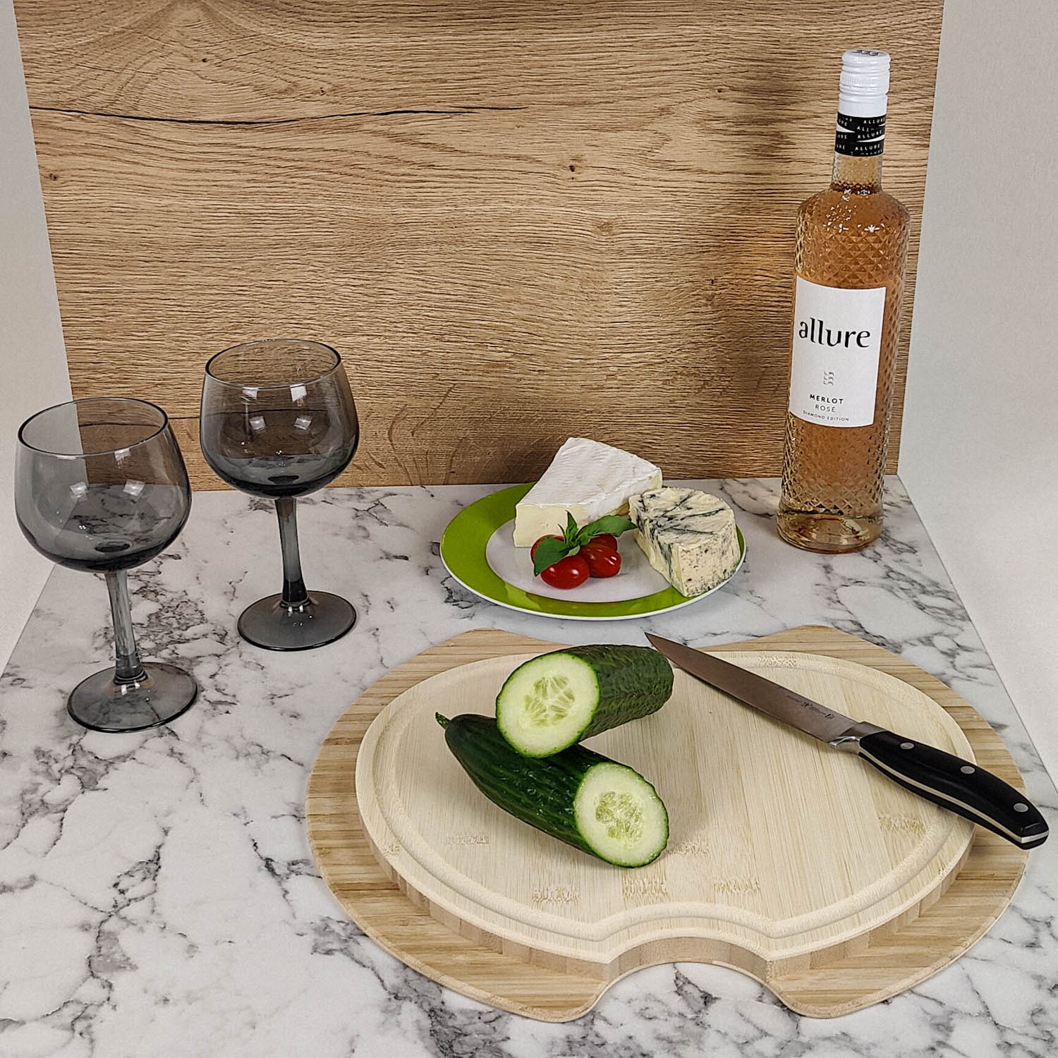 Cutting board with sink cover for Hymer and Eriba models