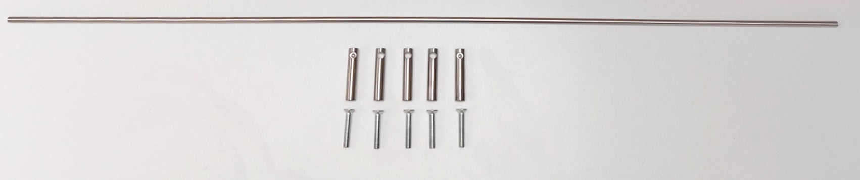 Railing set for retrofitting