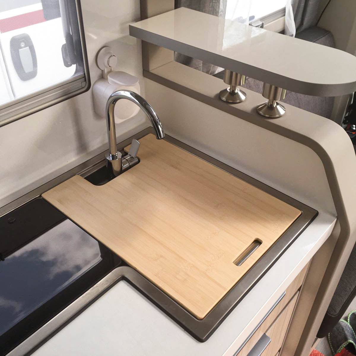 Cutting board with sink cover for Adria Compact and numerous Adria caravans up to model year 2023