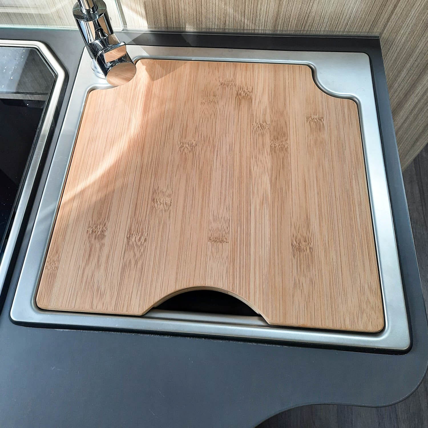 Cutting board with sink cover for Sunliving models