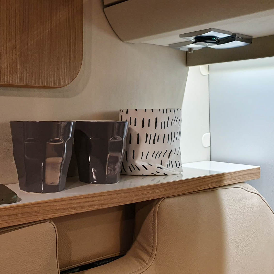 Storage shelf for Adria Twin panel van up to 2018