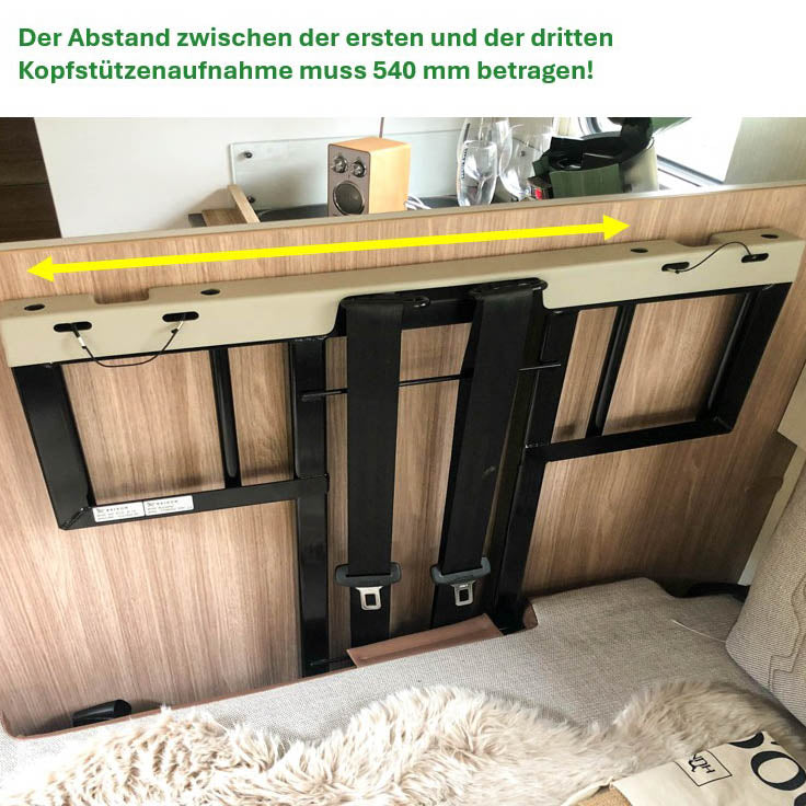 2-piece storage board for Dethleffs Trend up to model year 2022