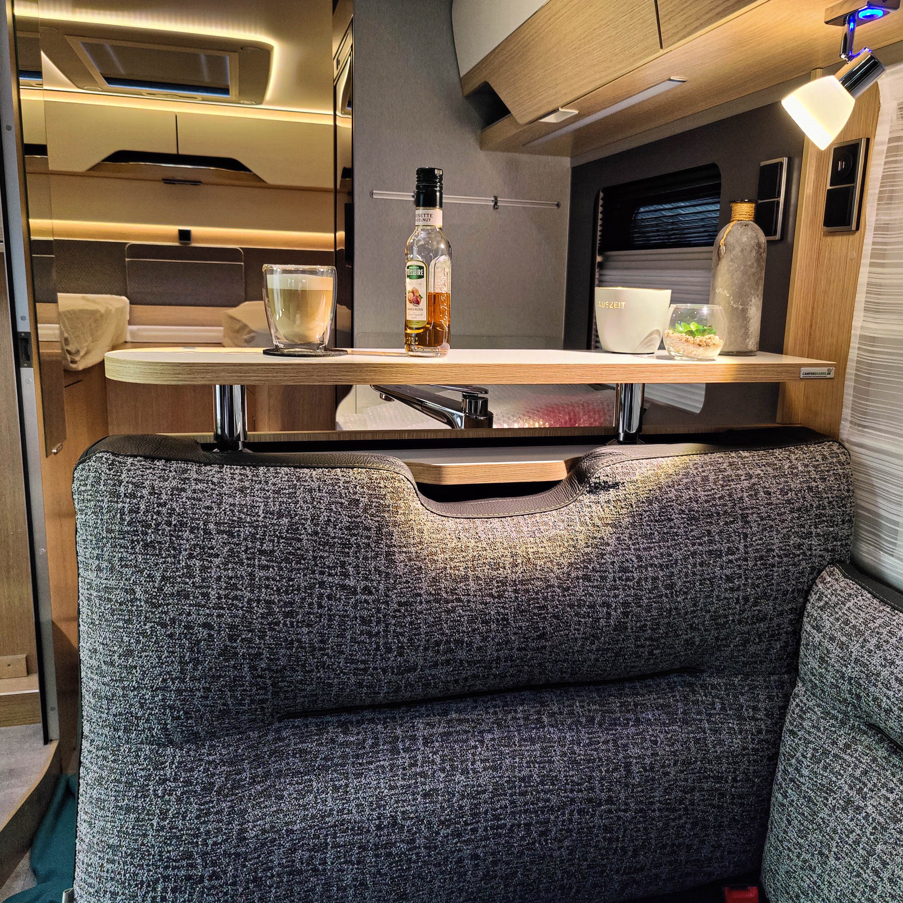 2-part storage board for Hymer models