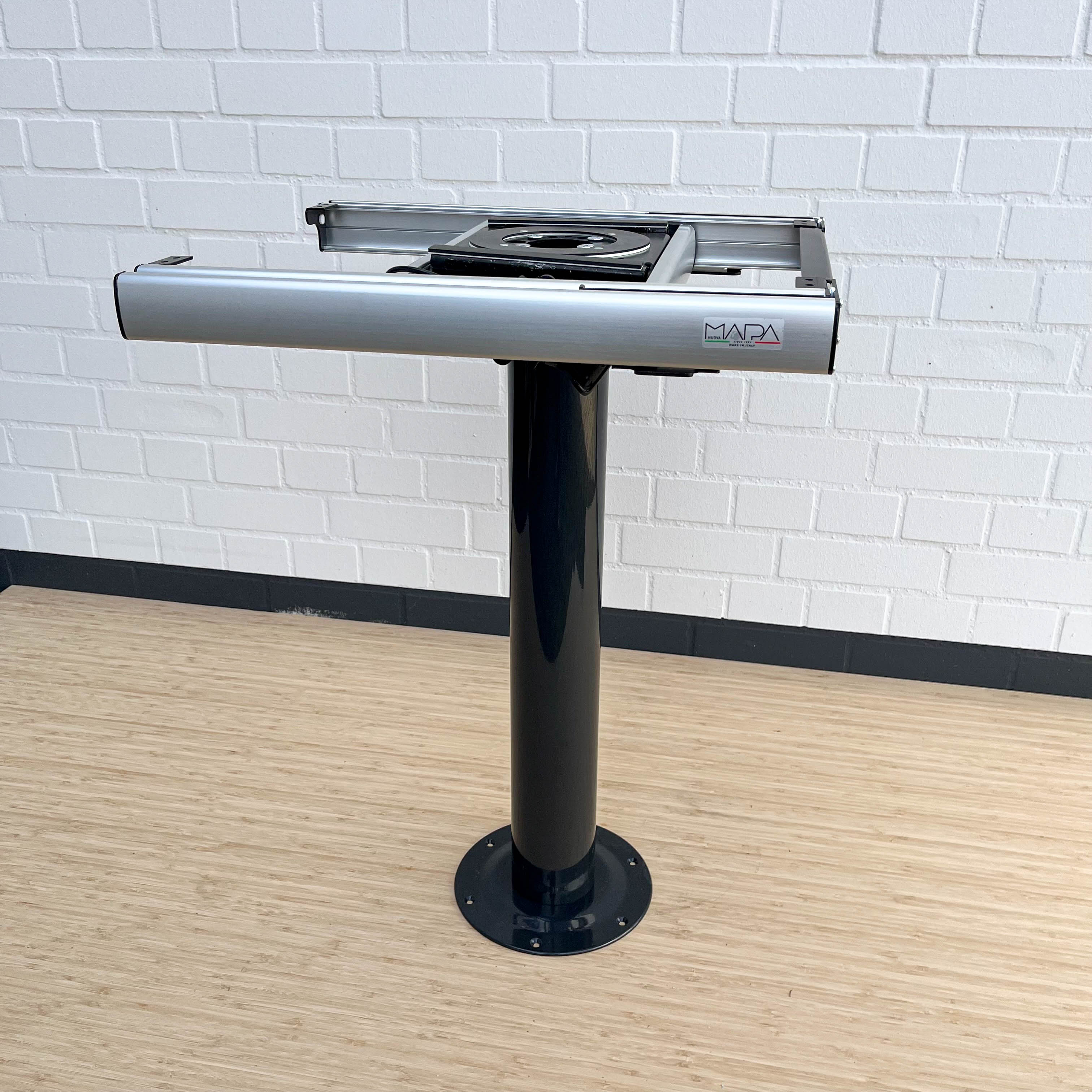 Nuova Mapa table frame including rigid base for folding and classic table tops