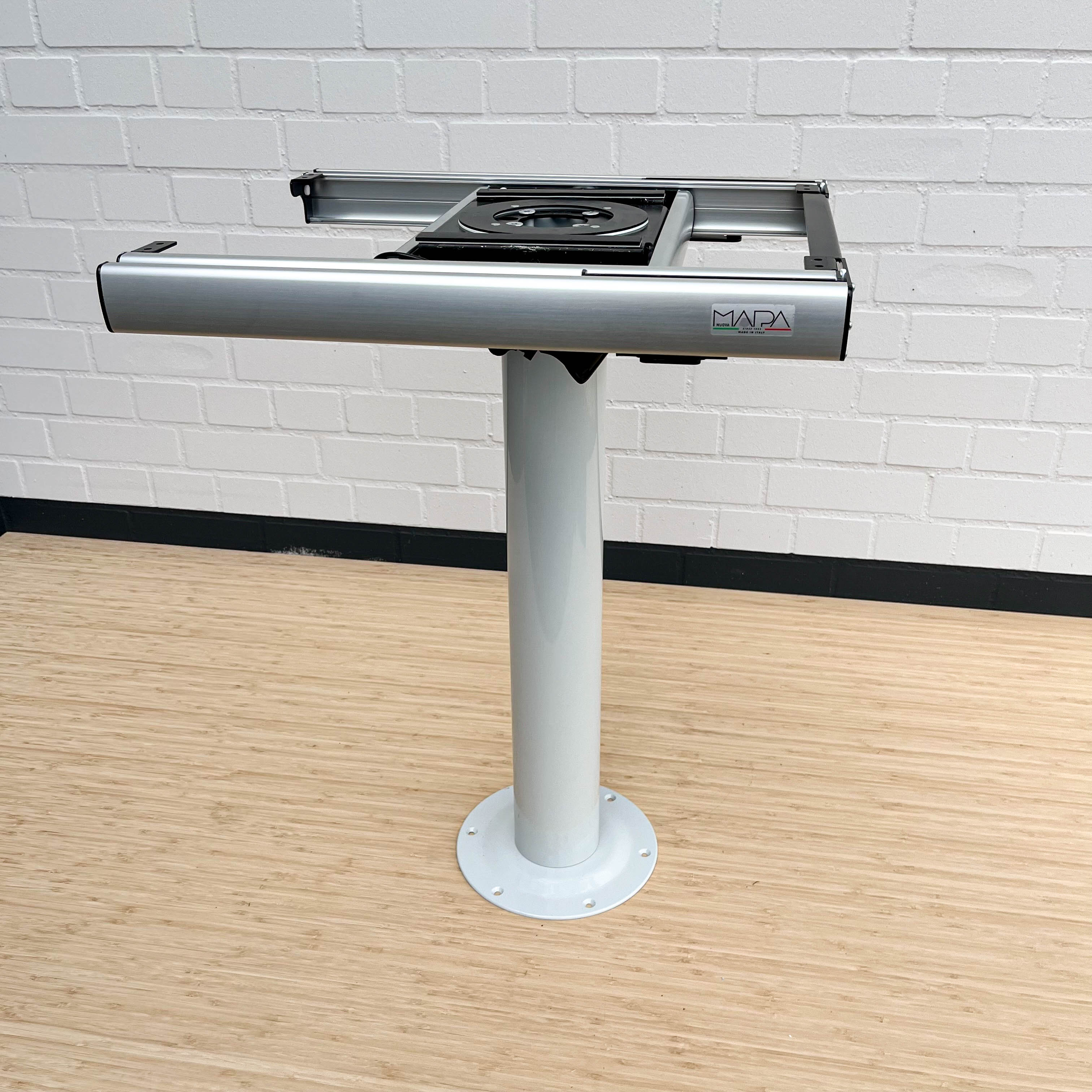 Nuova Mapa table frame including rigid base for folding and classic table tops
