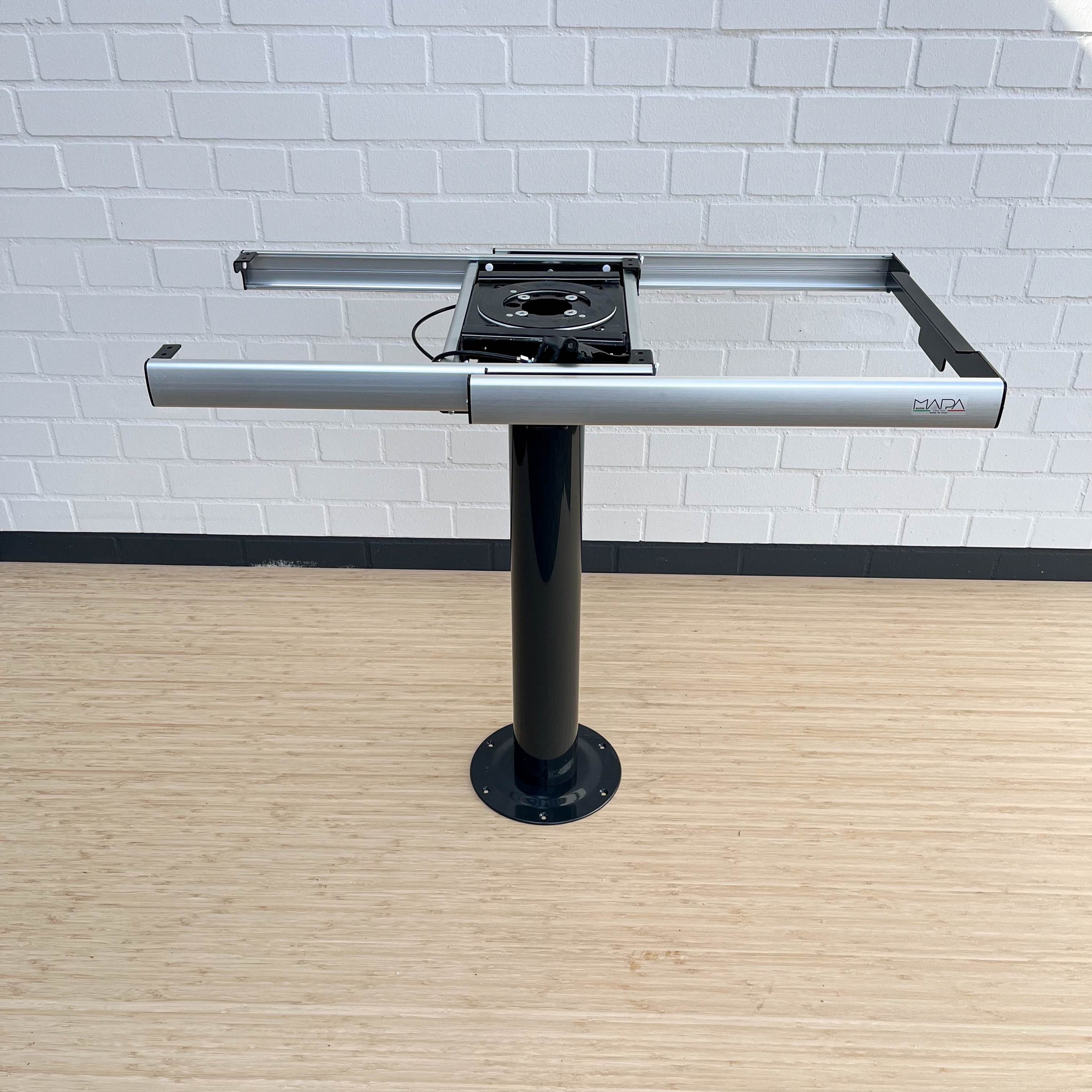 Nuova Mapa table frame including rigid base for folding and classic table tops
