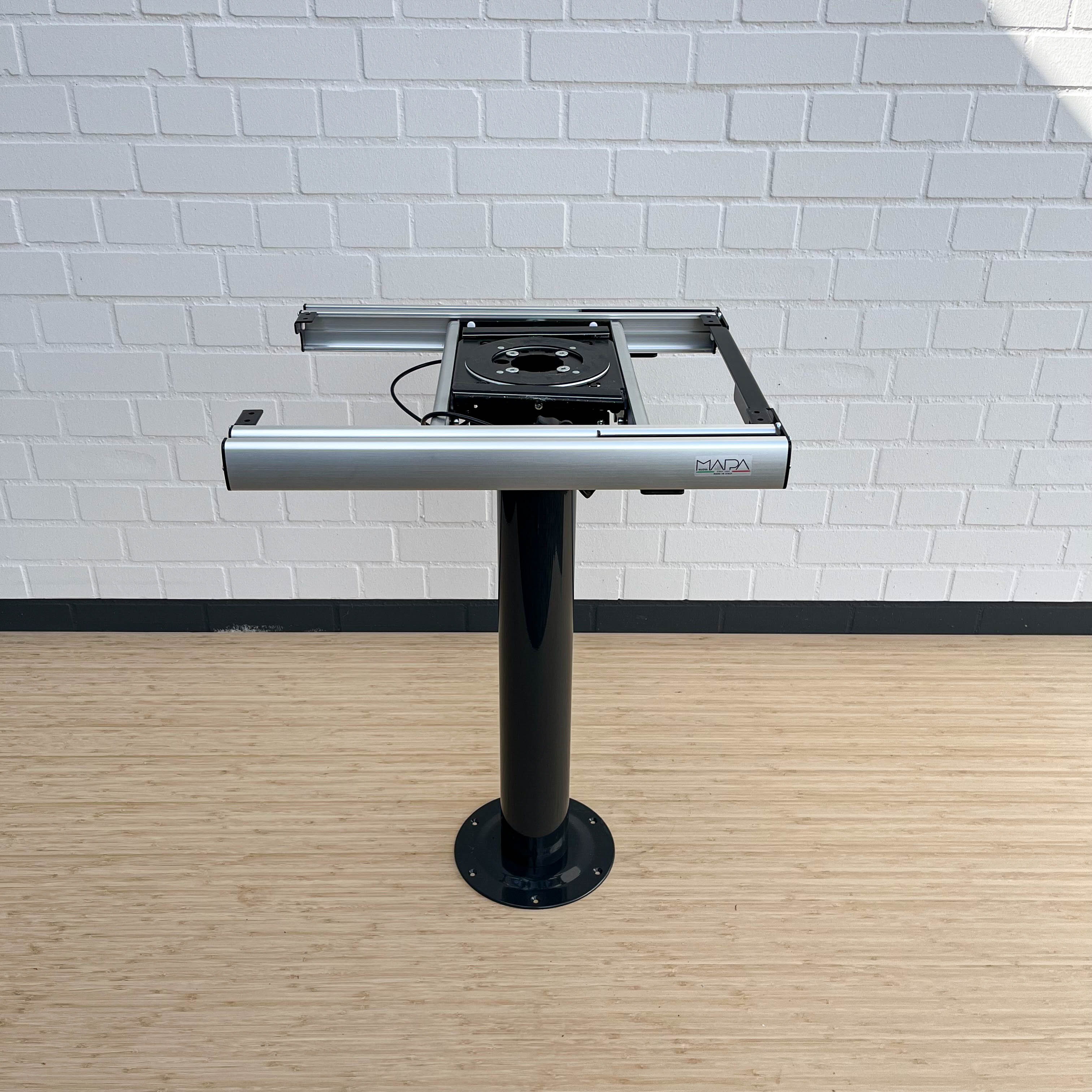 Nuova Mapa table frame including rigid base for folding and classic table tops