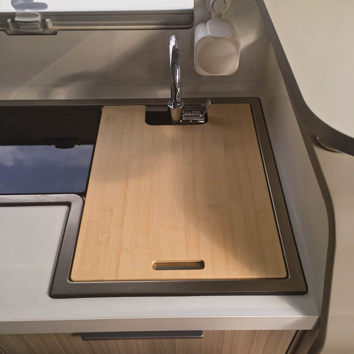 Cutting board with sink cover for Sunliving models