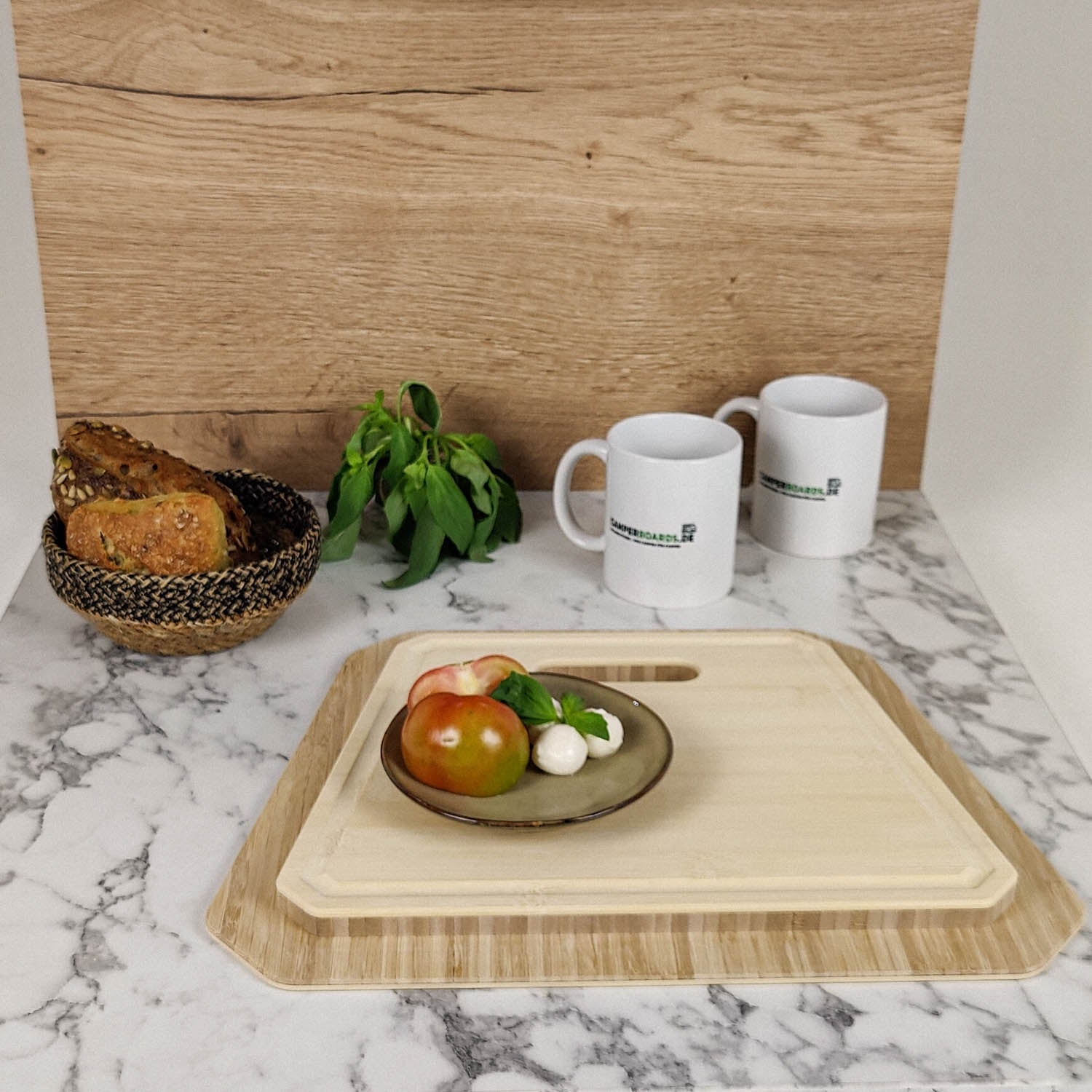 Cutting board with sink cover for Adria models