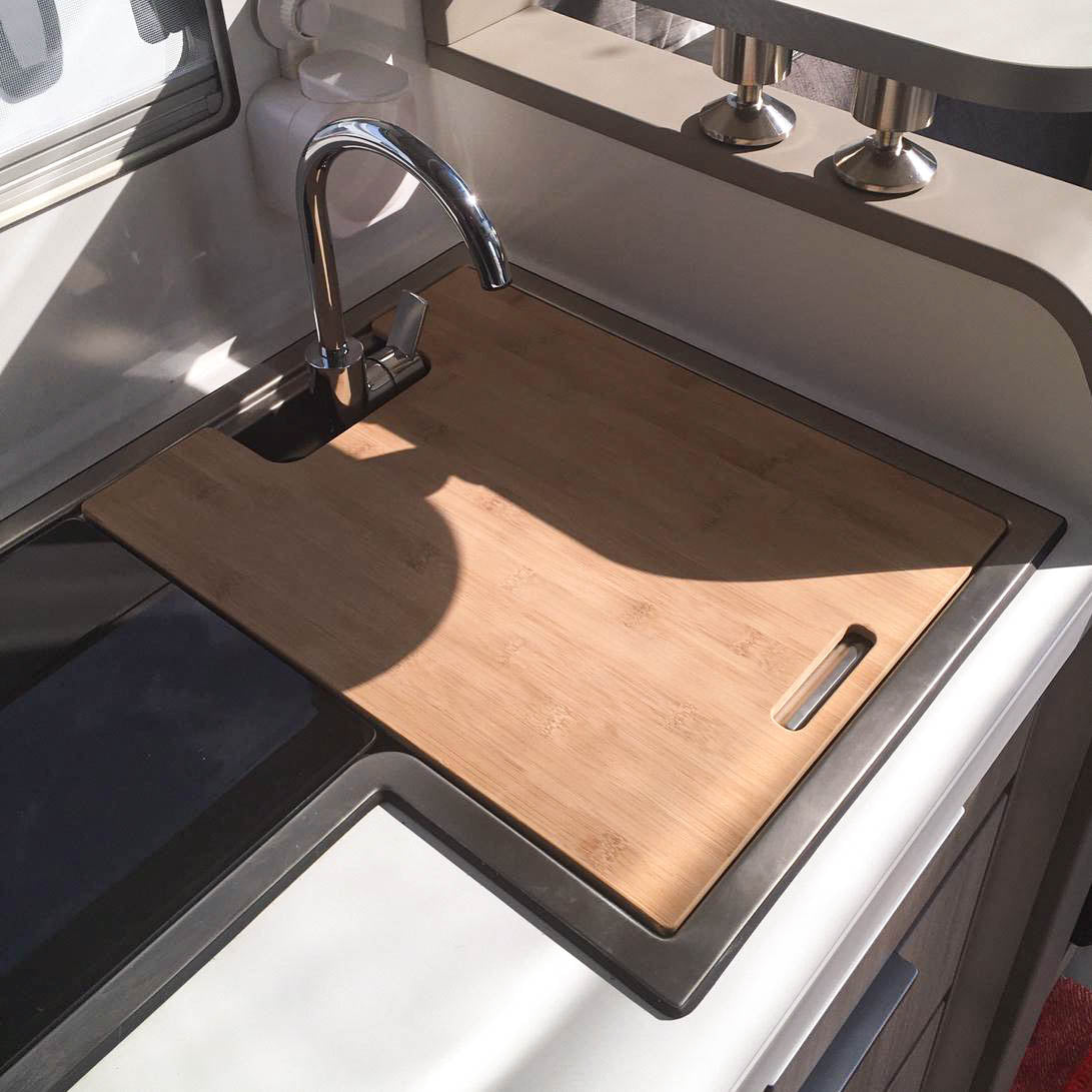 Cutting board with sink cover for Adria Compact and numerous Adria caravans up to model year 2023