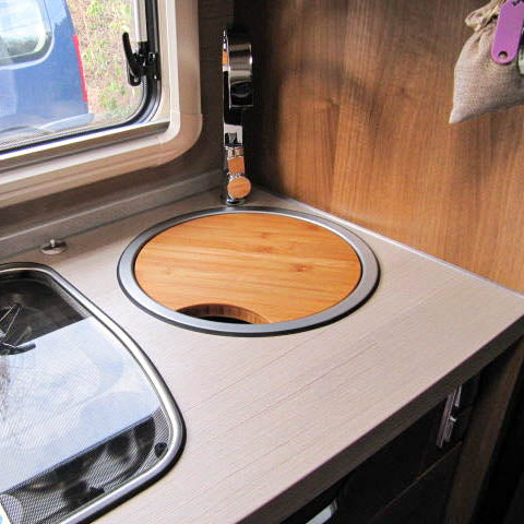 Cutting board with sink cover for Weinsberg models
