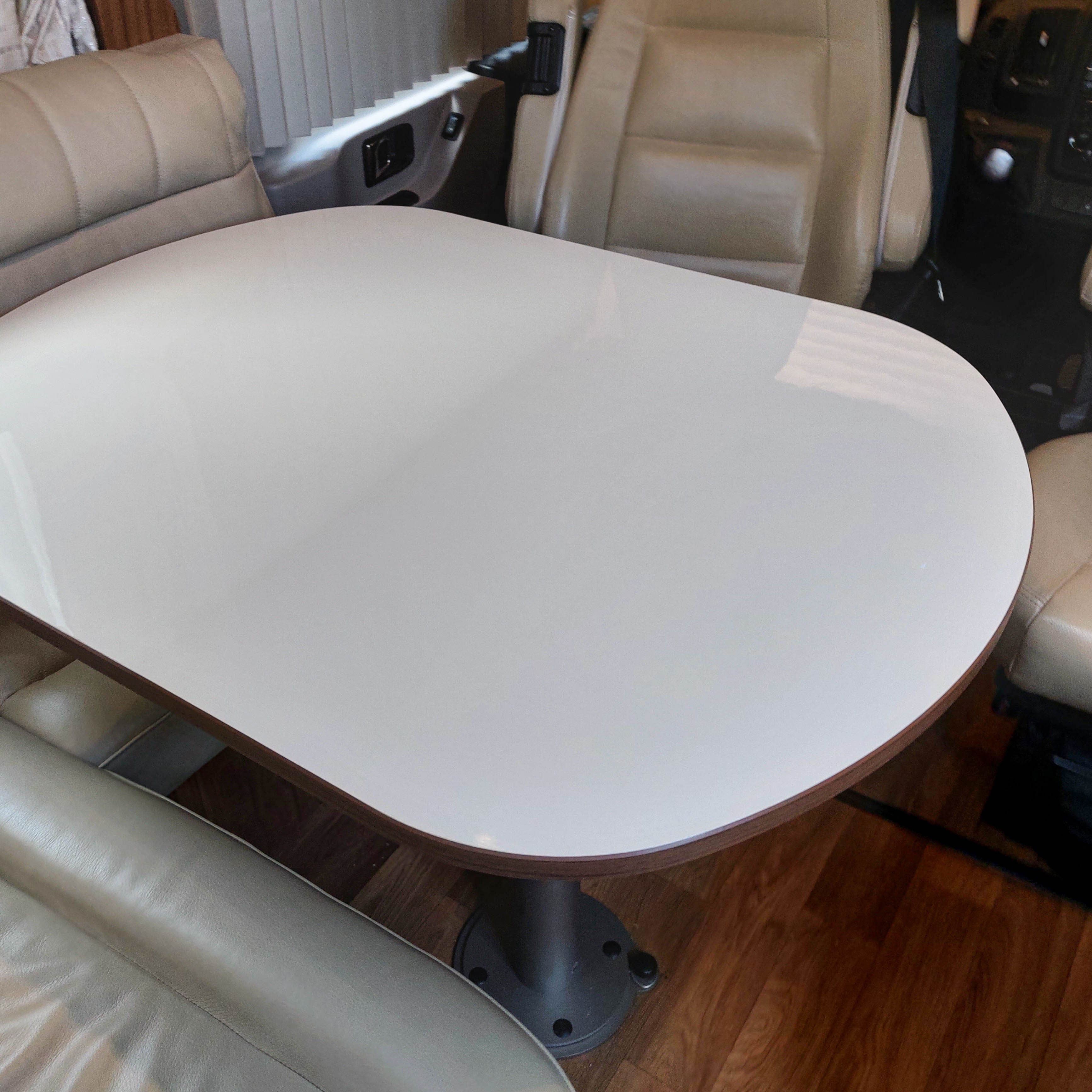 Table top for various Hymer models